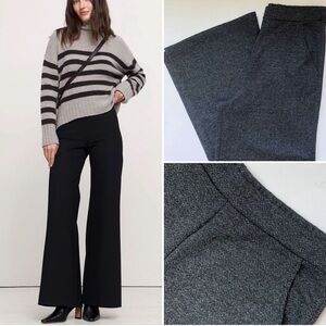 Banana Republic Black and Gray Wide Leg Pants